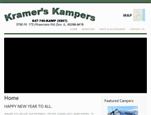 Tablet Screenshot of kramerskampers.com